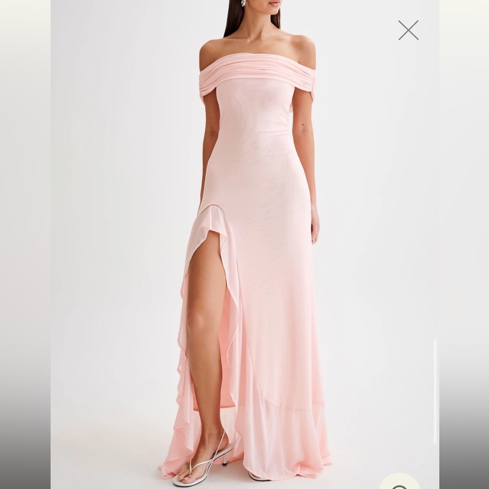 Meshki Strapless Dress in Blush - Picture 4 of 6